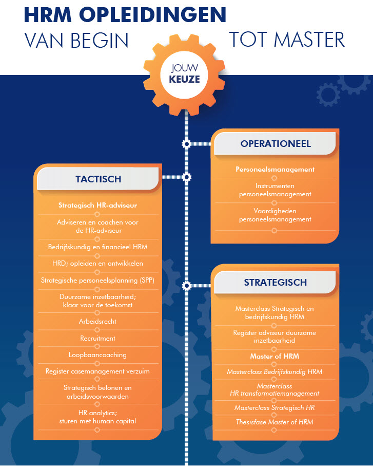 infographic hrm opleidingen aanbod